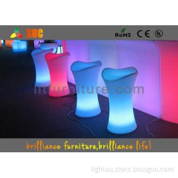 Polyethylene LED Bar Chair funky Bar Stools With Wireless R